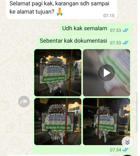 Pengiriman Papan Bunga Selamat Cepiring