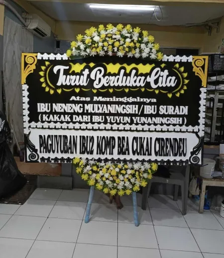 Papan Bunga Duka Cepiring